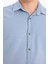 Slim Fit Dar Kesim Pamuklu Basic Düz Uzun Kollu Gömlek A4644AX25SP 14