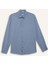 Slim Fit Dar Kesim Pamuklu Basic Düz Uzun Kollu Gömlek A4644AX25SP 16