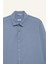 Slim Fit Dar Kesim Pamuklu Basic Düz Uzun Kollu Gömlek A4644AX25SP 17