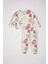 Kız Bebek 2'li Takım Çiçekli Sweatshirt Beli Lastikli Alt D5167A524WN 11