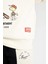 Kız Çocuk Snoopy Oversize Geniş Kalıp Bisiklet Yaka Sweatshirt D2824A824WN 13