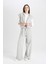 Coool Wide Leg Geniş Bol Paça Eşofman Altı Beli Lastikli Cepli Basic Düz D6336AX24AU 7