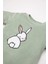 Kız Bebek Pijama Takımı Tavşan Baskılı Velur Uzun Kollu Üst Beli Lastikli Uzun Alt D5381A524WN 10