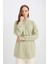 Yarım Fermuarlı Dik Yaka Basic Düz Sweatshirt Tunik D1615AX24AU 9
