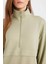 Yarım Fermuarlı Dik Yaka Basic Düz Sweatshirt Tunik D1615AX24AU 11