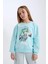 Kız Çocuk Hatsune Miku Oversize Geniş Kalıp Bisiklet Yaka Sweatshirt D2826A824WN 9