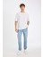 Slim Tapered Fit Dar Kalıp Normal Bel Daralan Paça Jean Pantolon C4220AX24AU 12