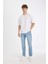 Slim Tapered Fit Dar Kalıp Normal Bel Daralan Paça Jean Pantolon C4220AX24AU 13