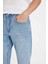 Slim Tapered Fit Dar Kalıp Normal Bel Daralan Paça Jean Pantolon C4220AX24AU 16