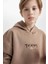 Erkek Çocuk Oversize Geniş Kalıp Sırt Baskılı Kapüşonlu Sweatshirt D5681A824WN 11