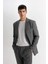 Ceket Yaka Düğmeli Blazer Ceket D6093AX24AU 9
