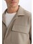 Relax Fit Polo Yaka Çıtçıtlı Cepli Gömlek Ceket D7281AX25SP 19