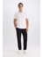 Slim Fit Dar Kesim Polo Yaka Kısa Kollu Pamuklu Basic Düz Tişört M6609AZ25SP 8