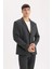 Slim Fit Dar Kesim Ceket Yaka Düğmeli Blazer Ceket D6074AX24AU 11
