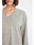 Pijama Takım V Yaka Uzun Kollu Üst Beli Lastikli Alt-Fall in Love D6950AX24AU 12