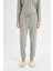 Pijama Takım V Yaka Uzun Kollu Üst Beli Lastikli Alt-Fall in Love D6950AX24AU 13