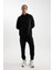 Fit Sporcu Jogger Eşofman Altı Standart Fit Beli Paçası Lastikli Cepli D6830AX24AU 7