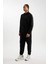 Fit Sporcu Jogger Eşofman Altı Standart Fit Beli Paçası Lastikli Cepli D6830AX24AU 8