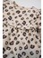 Kız Bebek Leopar Desenli Düğmeli Fırfırlı Uzun Kollu Elbise D5634A524WN 7