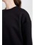 Regular Fit Bisiklet Yaka Kalın Basic Düz Sweatshirt D6645AX24WN 11