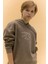 Erkek Çocuk Oversize Geniş Kalıp Baskılı Kapüşonlu Sweatshirt D5344A824WN 13