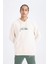 NBA Boston Celtics Oversize Geniş Kalıp Kapüşonlu Sırt Baskılı Kalın Sweatshirt D3242AX24WN 14