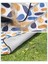 Piknik Örtüsü GCM87CU, 200 x 200 cm Büyük Plaj Örtüsü, Kamp Örtüsü, Su Geçirmez Alt Yüzey, 5