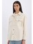 Oversize Geniş Kalıp Cepli Püsküllü Gabardin Uzun Kollu Ceket Gömlek D5266AX24AU 10