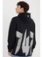 Boxy Fit Kapüşonlu Sırt Baskılı Sweatshirt D0855AX24AU 8