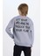 Erkek Çocuk Oversize Geniş Kalıp Bisiklet Yaka Sırt Baskılı Sweatshirt D7076A824WN 7