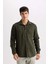 Regular Fit Oduncu Cep Detaylı Basic Düz Uzun Kollu Gömlek A5515AX24AU 10
