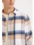 Regular Fit Polo Yaka Kareli Flanel Uzun Kollu Gömlek D5835AX24AU 14