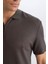 Regular Fit Polo Yaka Yarım Fermuarlı Kısa Kollu Tişört 11