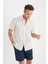 Regular Fit Yazlık Polo Yaka Çizgili Pamuklu Kısa Kollu Gömlek C8315AX25SP 8