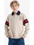 Erkek Çocuk Oversize Geniş Kalıp Polo Yaka Sweatshirt D7404A825SP 11