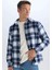 Regular Fit Kareli Pamuklu Uzun Kollu Gömlek D7556AX24AU 7