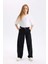 Kız Çocuk Wide Baggy Fit Geniş Bol Paça Jean Pantolon D7181A824WN 8