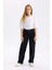 Kız Çocuk Wide Baggy Fit Geniş Bol Paça Jean Pantolon D7181A824WN 10