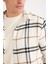 Regular Fit Polo Yaka Kareli Pamuklu Uzun Kollu Gömlek D7554AX24AU 9