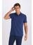 Slim Fit Dar Kesim Polo Yaka Kısa Kollu Pamuklu Modal Karışımlı Basic Düz Tişört M6609AZ25SP 9