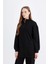 Regular Fit Fermuarlı Dik Yaka Selanik Kumaş Basic Düz Sweatshirt Tunik B4306AX24WN 13