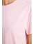 Pijama Takım Basic Kısa Kollu Üst Beli Lastikli Alt-Fall in Love D7540AX24AU 10