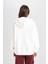 Coool Oversize Geniş Kalıp Kapüşonlu Baskılı Kalın Sweatshirt D5730AX24WN 15