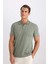 Slim Fit Dar Kesim Polo Yaka Kısa Kollu Pamuklu Modal Karışımlı Basic Düz Tişört M6609AZ25SP 6