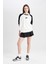 Coool Loose Fit Bisiklet Yaka Renk Bloklu Baskılı Sweatshirt D6673AX24WN 7