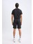 Fit Hızlı Kuruyan Slim Fit Dar Kesim Sporcu Standart Paça Şort V3030AZ25SP 17