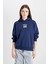 Coool Oversize Geniş Kalıp Kapüşonlu Baskılı Sweatshirt D6885AX24WN 10