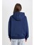 Coool Oversize Geniş Kalıp Kapüşonlu Baskılı Sweatshirt D6885AX24WN 12