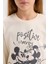 Kız Çocuk Disney Mickey & Minnie Pijama Takımı Uzun Kollu Üst Uzun Alt D7751A824WN 11