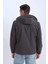 Slim Fit Dar Kesim Kapüşonlu Astarlı Fermuarlı Cepli Mevsimlik Mont D7451AX25SP 18